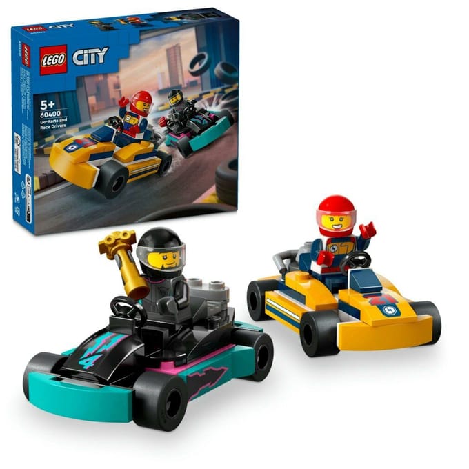LEGO 60400 City Karts en racers Speelgoed Race Auto Set voor Kinderen vanaf 5 Jaar
