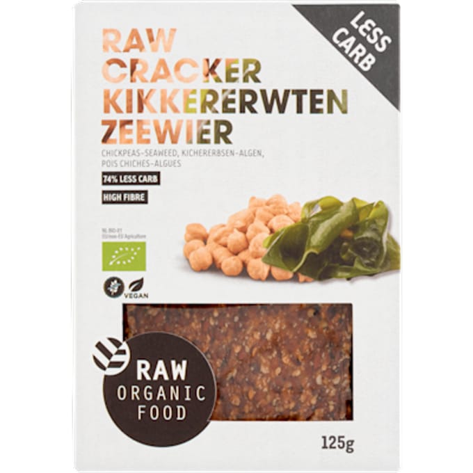 Raw crackers kikkererwt-zeezout bio