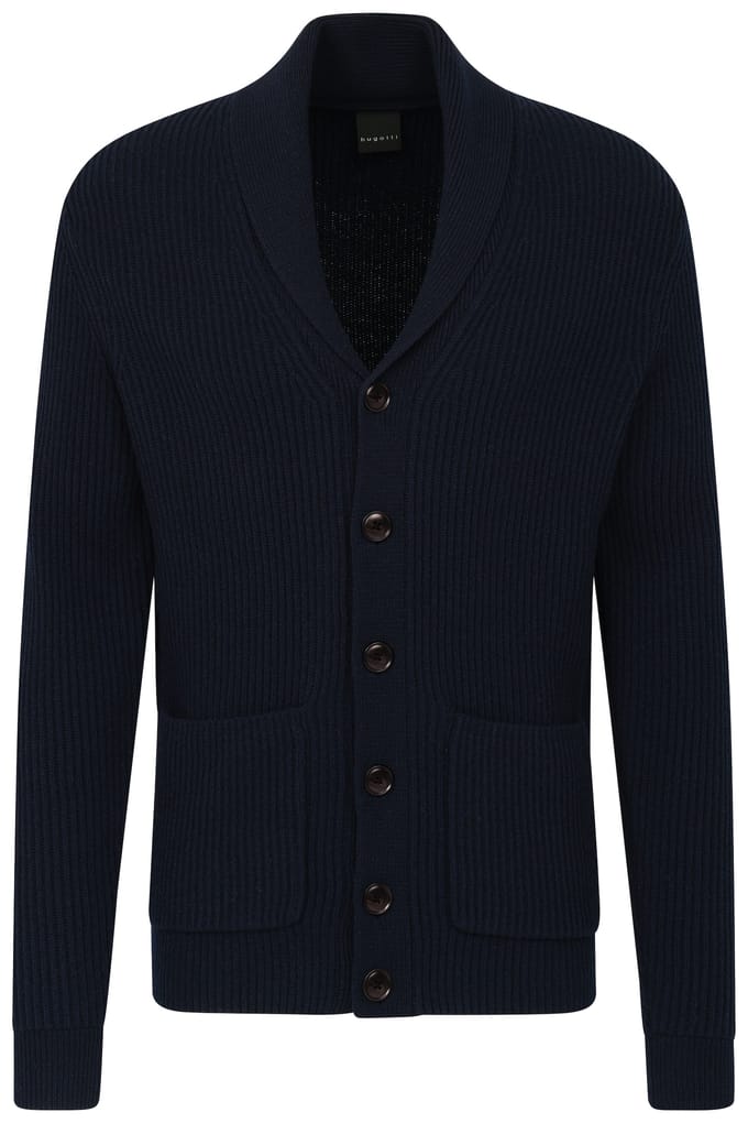 Bugatti Herren Vest met sjaalkraag
