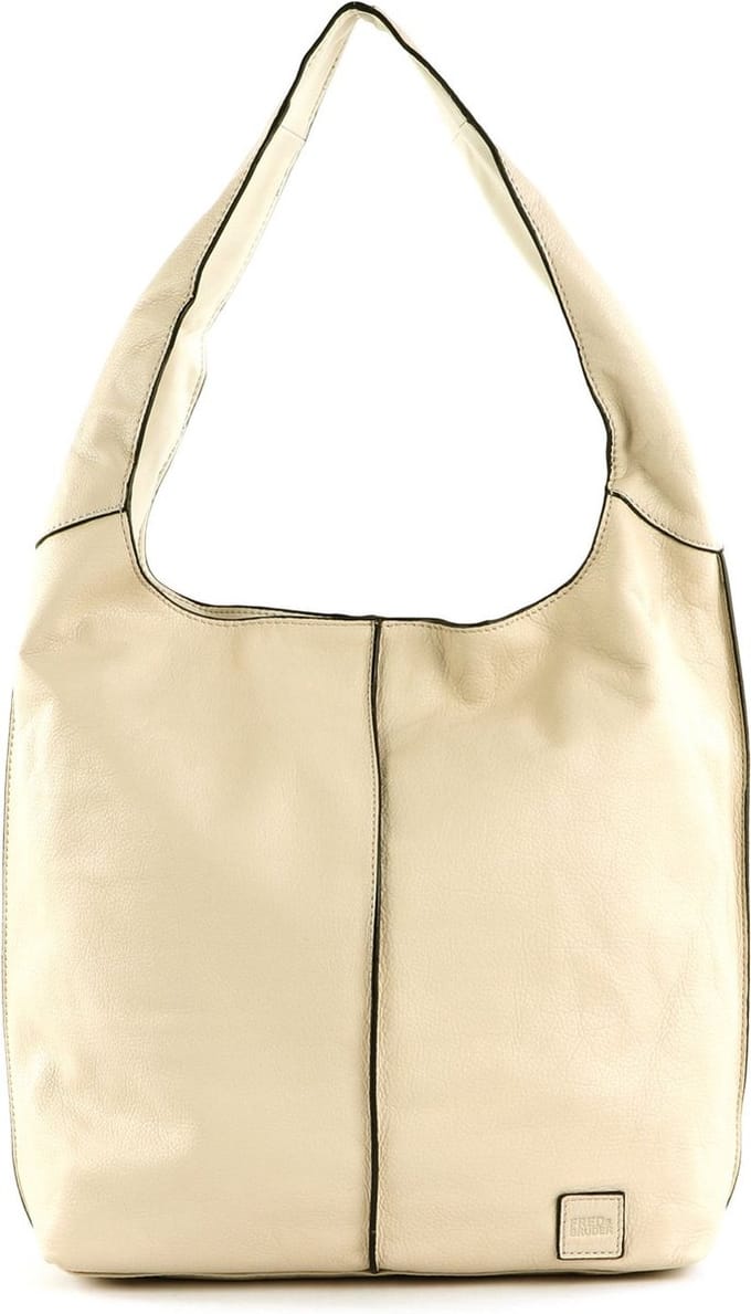 FREDsBRUDER Leren Schoudertas Ginsberg FB100 II Shoulderbag Beige