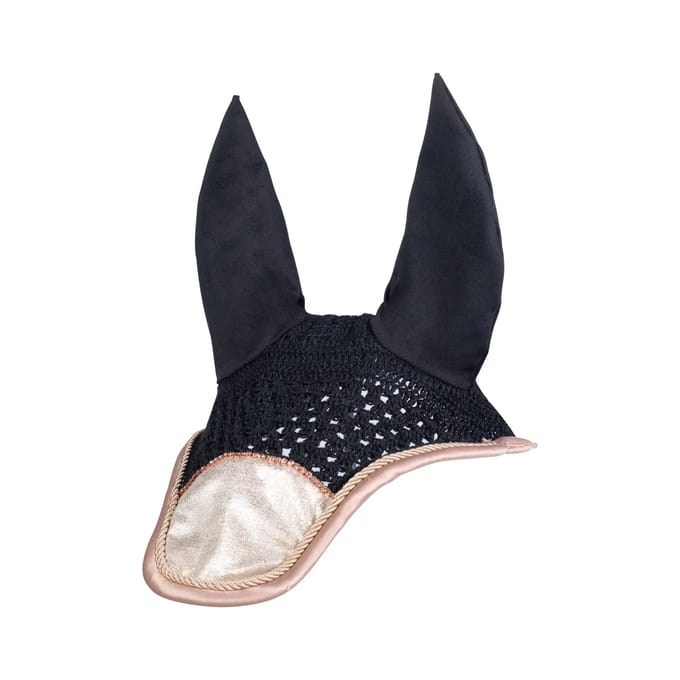 Korte hoed voor paarden HKM Rosegold Glitter