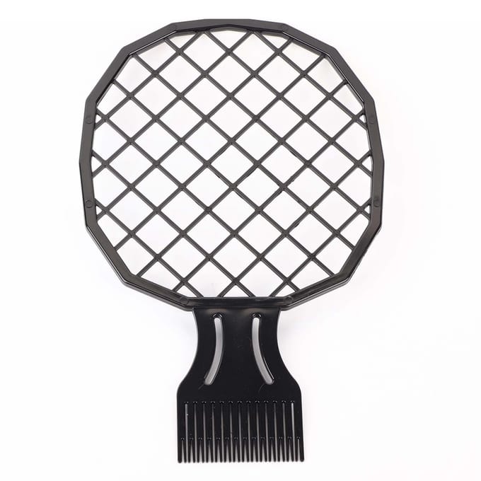 Mannen Afro Krullend Haar Kam Dreadlocks Aluminiumfolie Hot Perm Kam Kappersgereedschap gray
