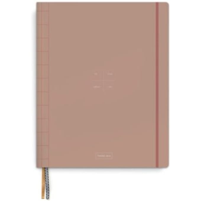 Tinne + mia agenda zonder datum, formaat 22,5 x 18 cm, cinnamon