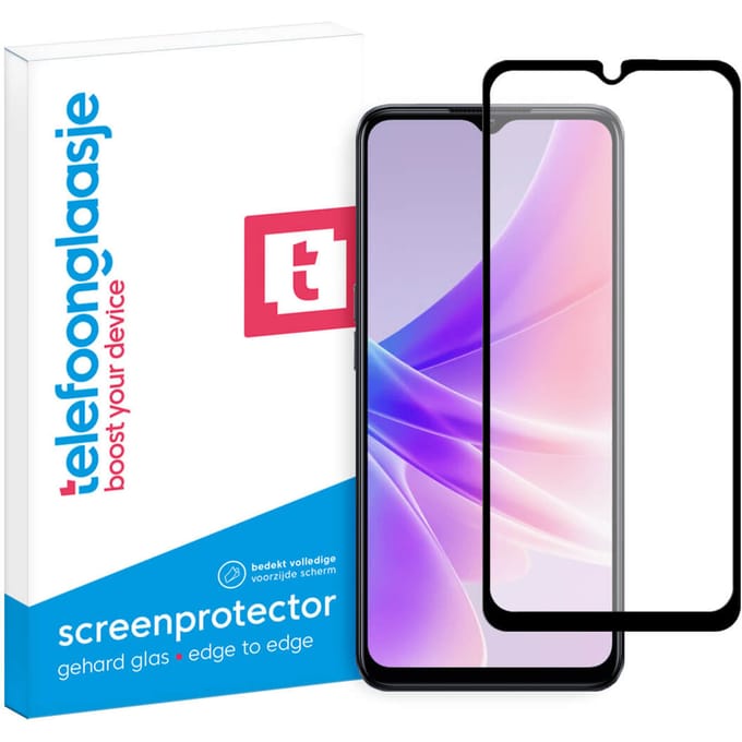 OPPO A77s 4G screenprotector gehard glas Edge to Edge