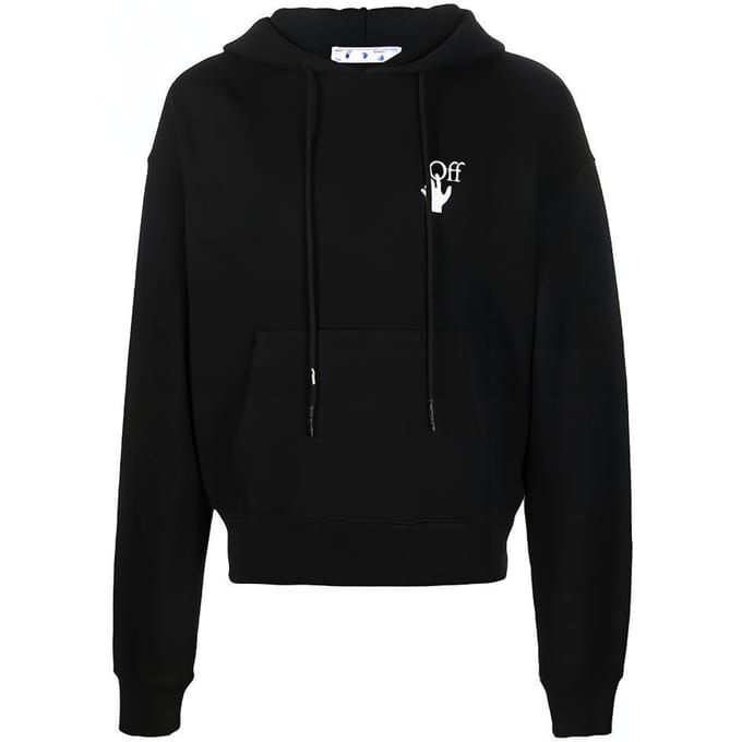 OFF WHITE Caravaggio Le Joueur de Luth Sweat à Capuche OMBB037F21FLE0091084 L black