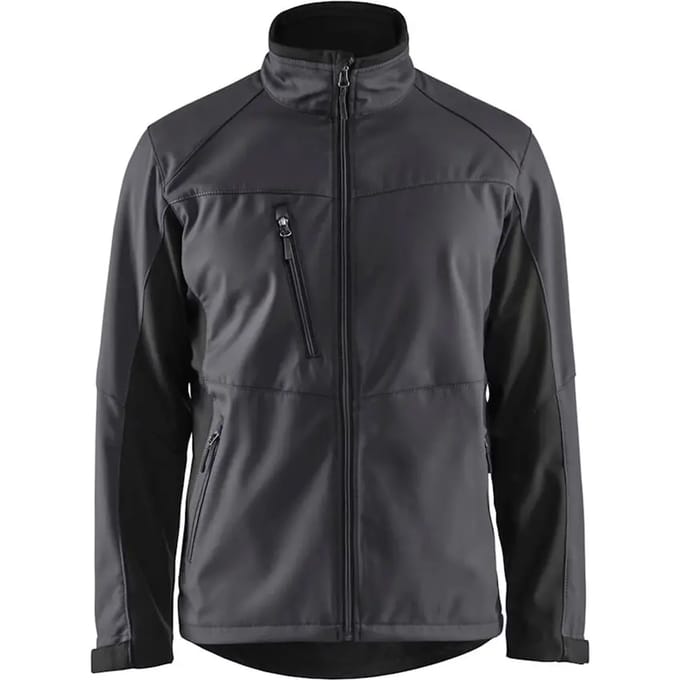 Blaklader Softshell Jack 4950-2516 - Mannen - Grijs/Zwart - M