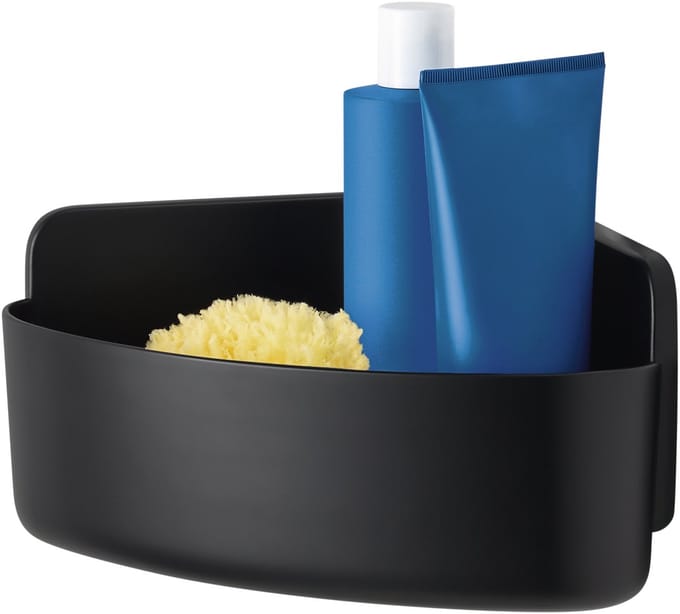 Tesa Lavaa - Hoek Plank - Organizer voor Douche - Zwart