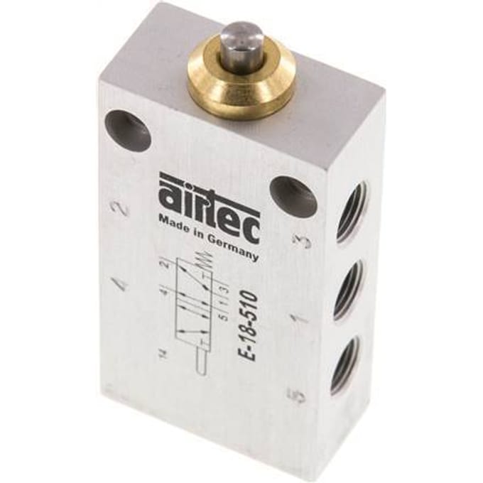 5/2 G1/8'' Nokbediend Ventiel 0-12bar/0-168psi Airtec
