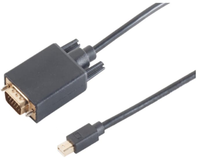 Mini DisplayPort 1.2 naar VGA kabel / zwart - 3 meter