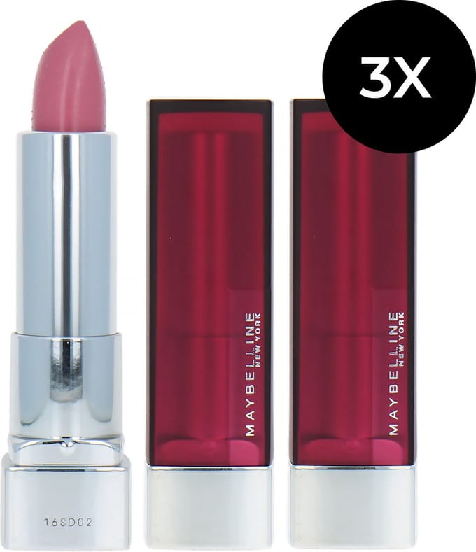 3x Maybelline Color Sensational Matte Lippenstift 942 Blushing Pout Roze