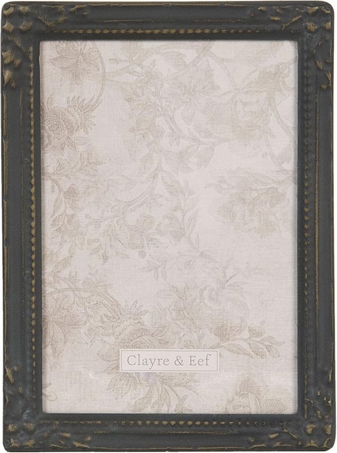 Clayre & Eef Fotolijst 13x18 cm Zwart IJzer