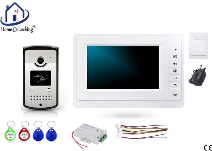 Home-Locking complete deur intercom/videofoon met 1 binnen paneel en elekro box 12VDC voor aansluiting elektrisch slot.DBF-DT-2216-1E-1