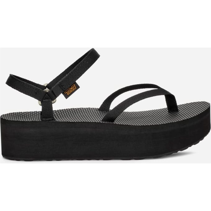 Teva Flatform Slim Sandalen in Black voor Dames, Maat 42