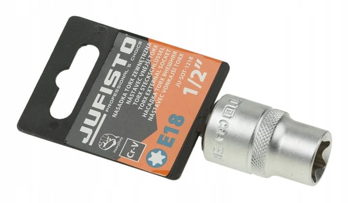 Jufisto Torx E-18 Dopslagsleutel 1/2" Cr-V