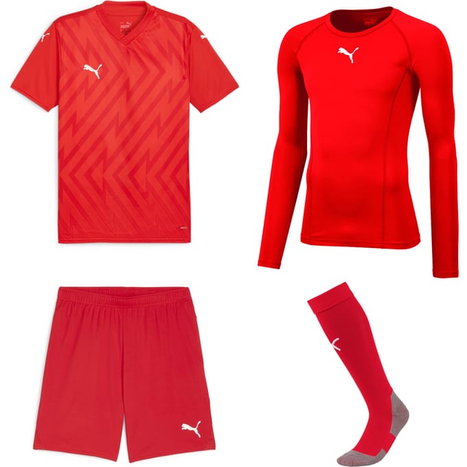 Puma Team Glory Keeperstenue Red - Keepershandschoenen - Maat 164