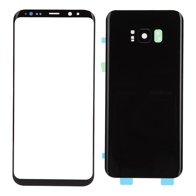 Achterkant van mobiele telefoon van glas en buitenste glaspaneel vervanging voor Samsung S8+ Plus gray
