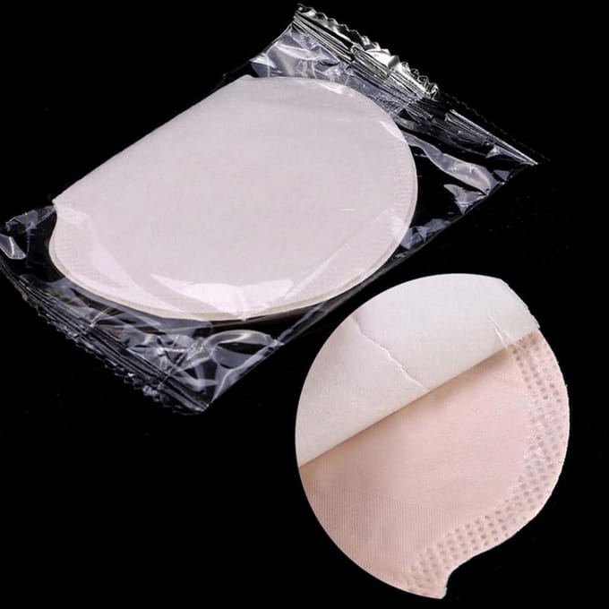 Okselzweetpads Okselantitranspirantsticker Absorberende zweetpads Wegwerpantitranspirant wit