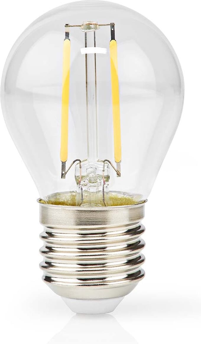 Nedis LED-Filamentlamp E27 - G45 - 4.5 W - 470 lm - 2700 - Dimbaar - Warm Wit - Retrostijl - 1 Stuks
