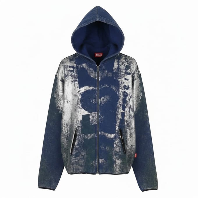 Hoodie met S-loxty-ritssluiting - L