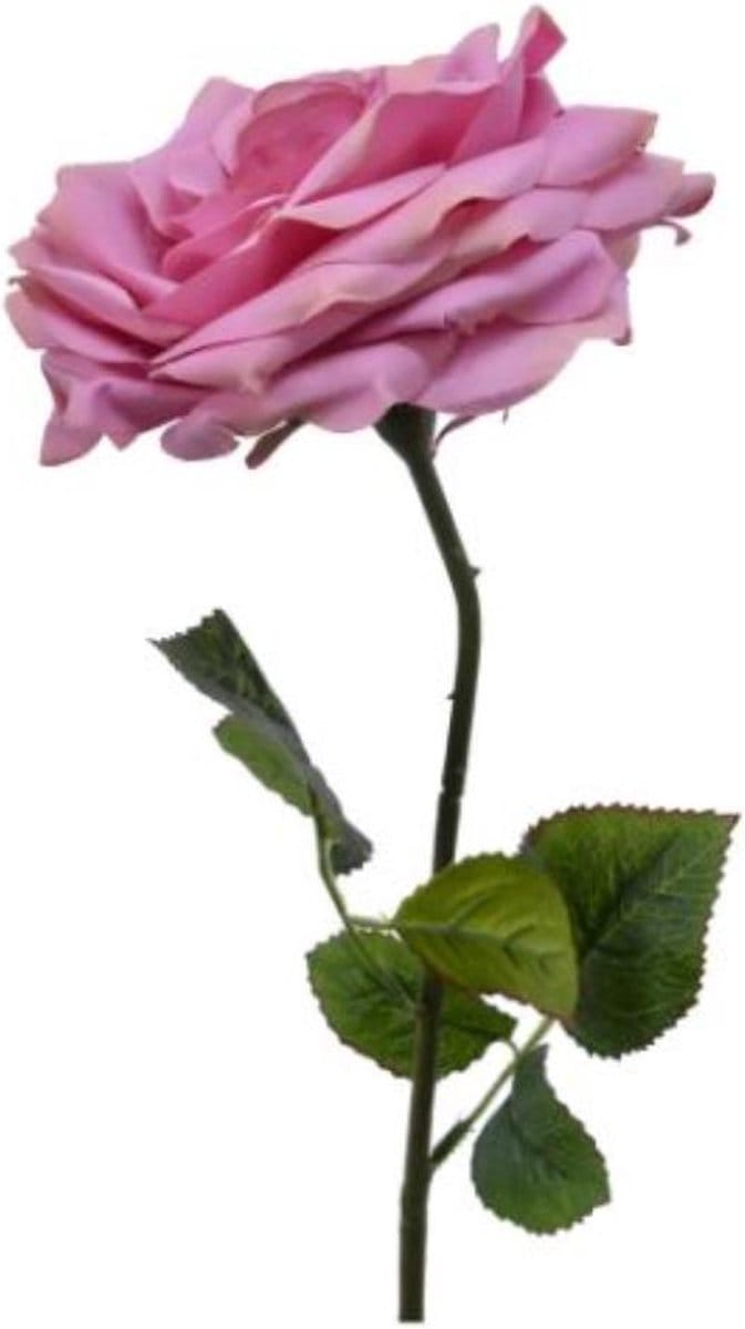 Kunstbloem Roos polyester 53cm