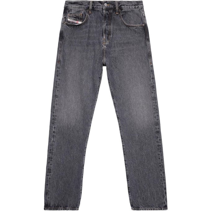 Diesel Heren Viker rechte jeans (Zwart)