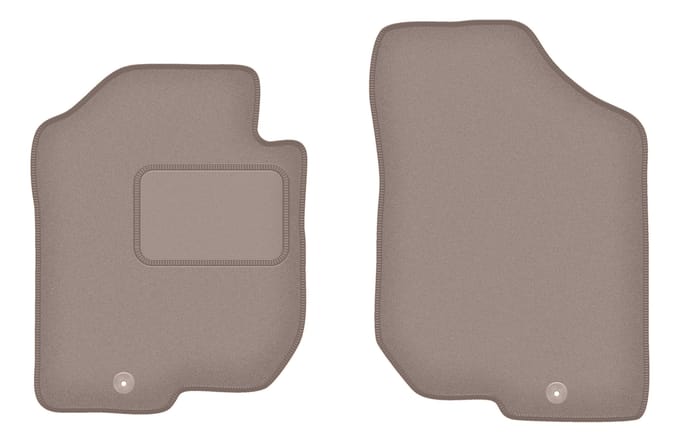 Beige voormatten voor: Kia Carens III 7-zits (2006-2010)