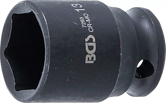 BGS Kracht Dopsleuteldop zeskant - 1/4 - 13 mm