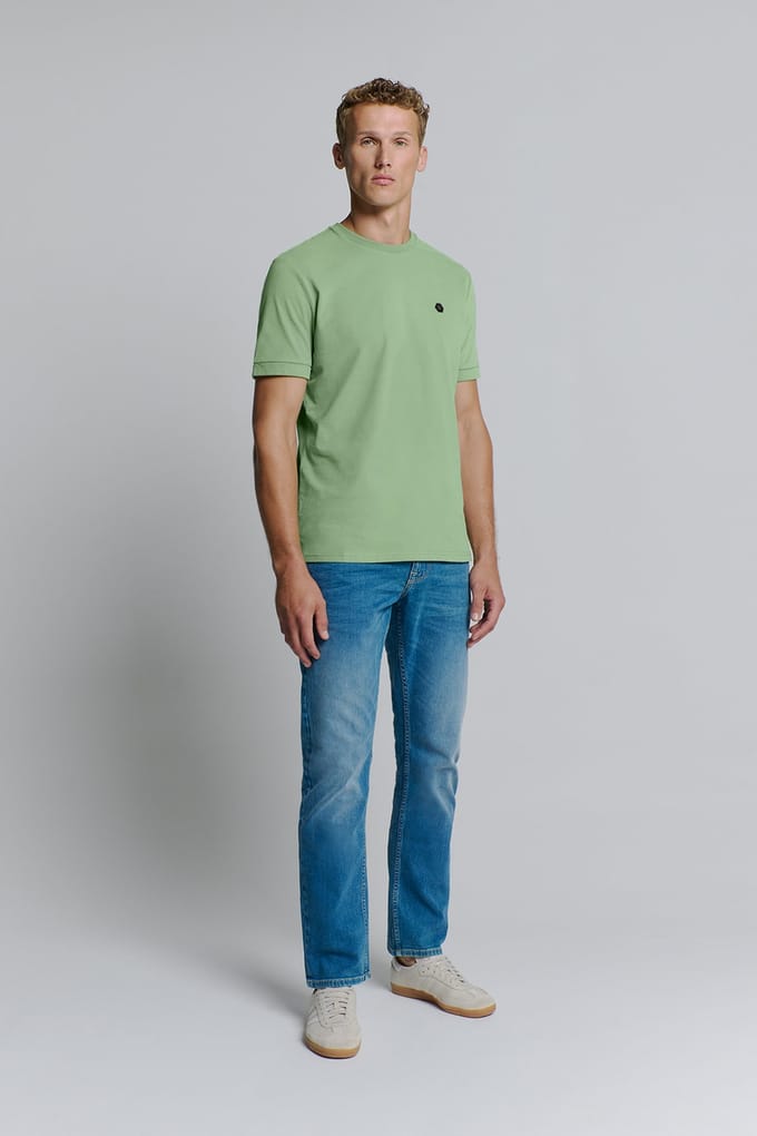No Excess T-shirt Crewneck Peached Green Größe: S | Basic T-Shirts Outlet | Herren | Grün