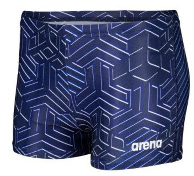 Arena zwemshort Jongens - Zwart/Blauw/Wit - Maat 116