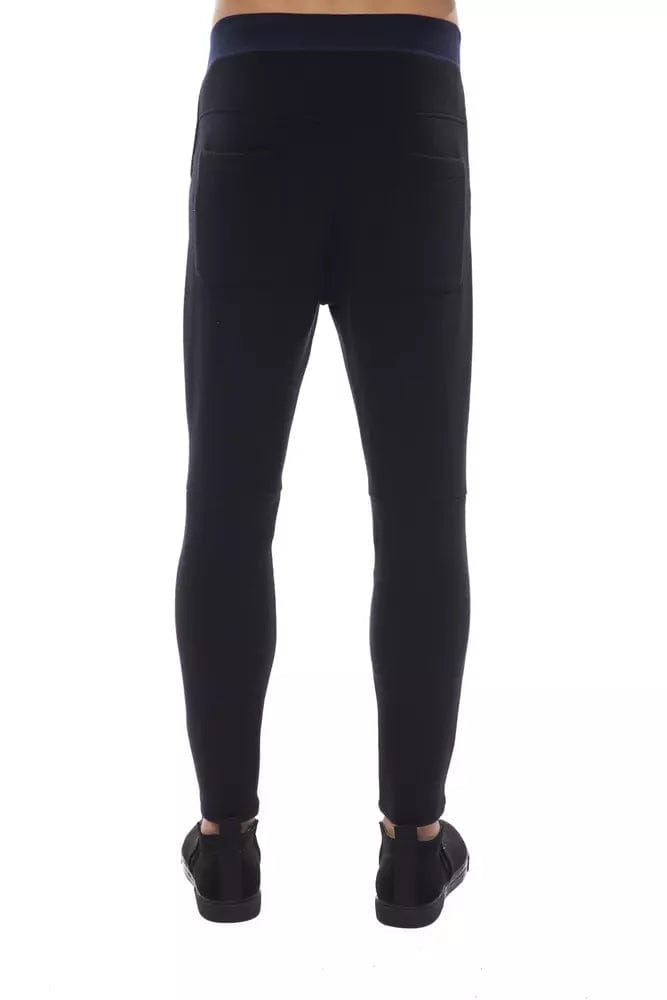 Nicolo Tonetto Zwarte Viscose Herenbroek