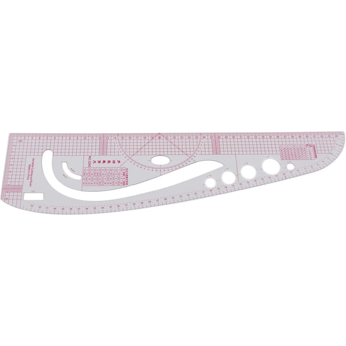 3245 Kleermakersliniaal Hoge Nauwkeurigheid Transparant Lichaam Professionele Plastic Multifunctionele Liniaal voor gray