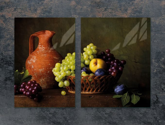 TMK ArtDeko - Snijplank - Winogrono Motief - 75x52 cm