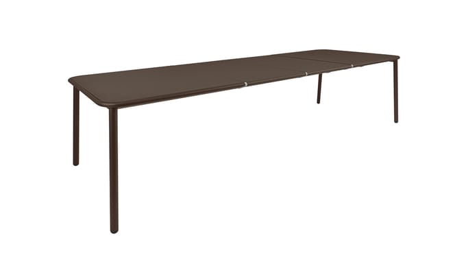 Emu Yard tafel - aluminium - donkerbruin - L (uittrekbaar)
