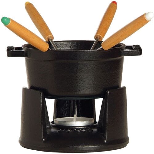 STAUB SPECIALITIES - Mini Fondue set - Ø 100mm - Zwart