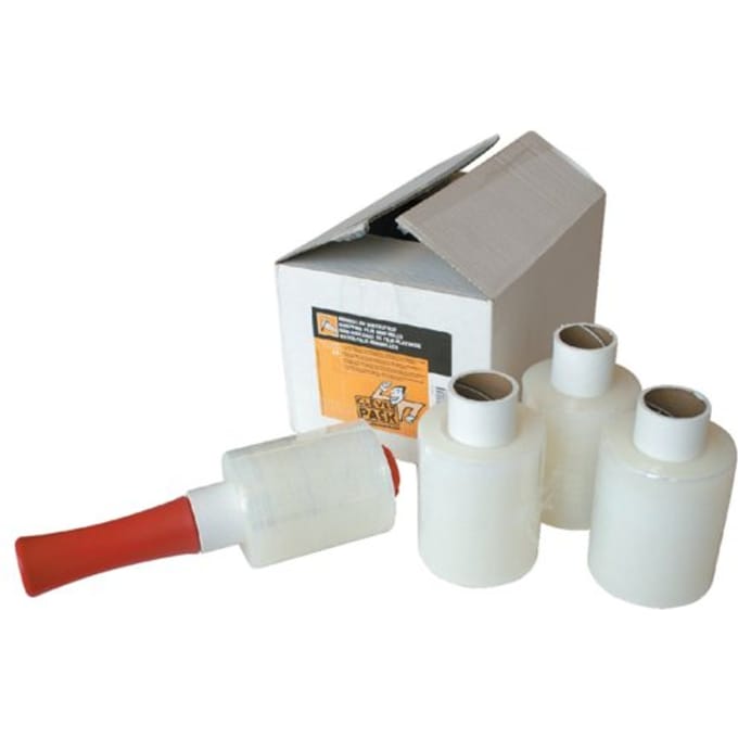 Wikkelfolie CleverPack 10cmx250m 20mu met afroller transparant pak à 6 rol