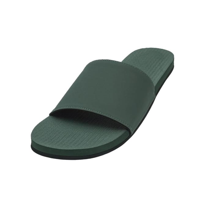 Indosole Essential Slide   Blad Pantoffel Essential Slide - Leaf (M10-11) black