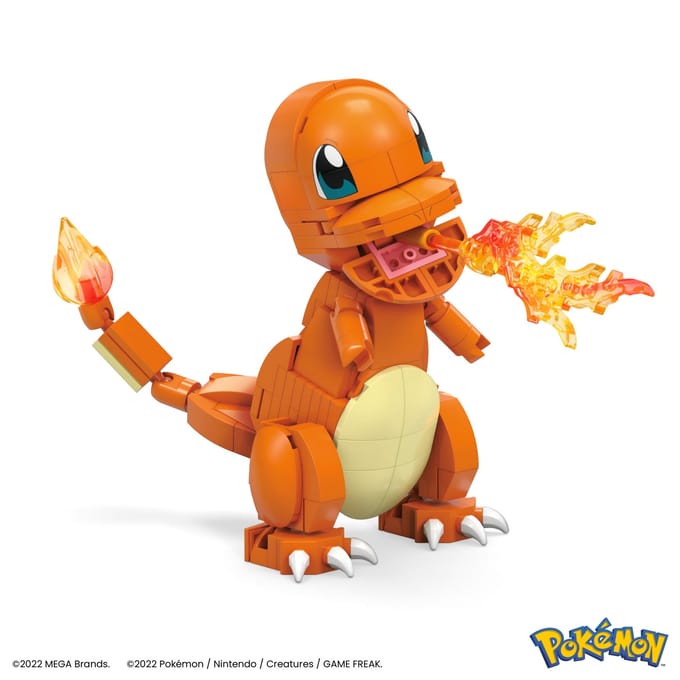 Bouwpakketten - salamèche Mattel Pokémon Mega Construx Wonder Builders