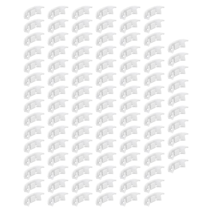 100 Stuks Plantensteunclips Duurzaam Plastic Omhoog Groeiende Wijnstok Bevestiging Brede Toepassing Tomaat Clips white