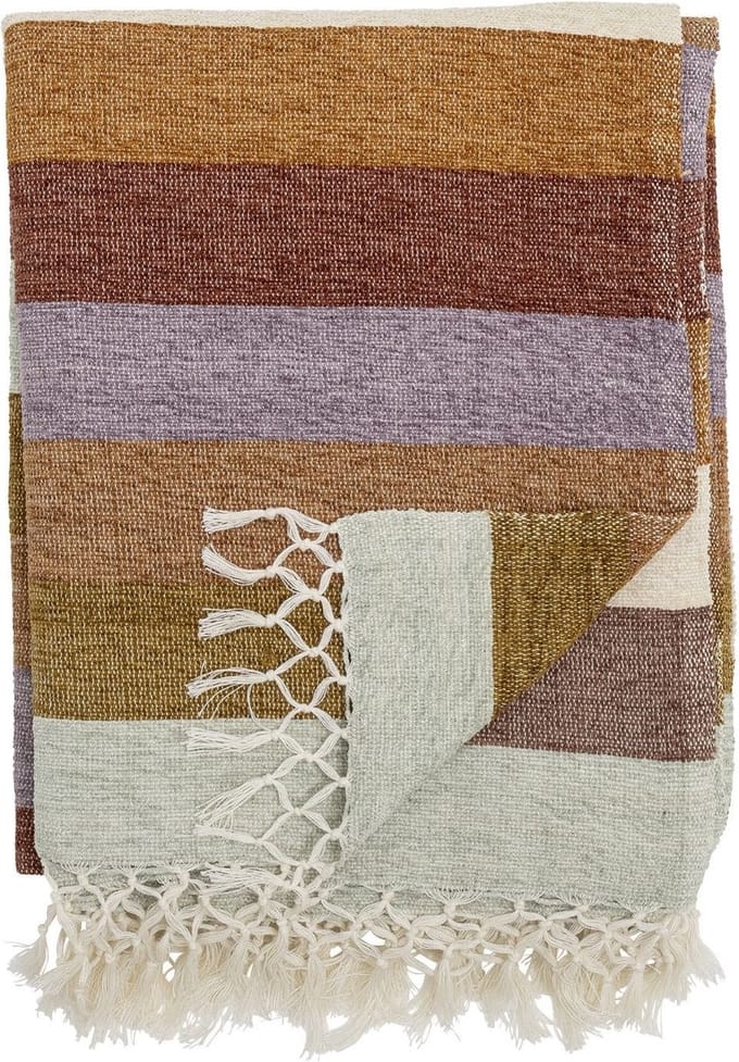 Bloomingville Plaid Lucilla paars 150x125cm