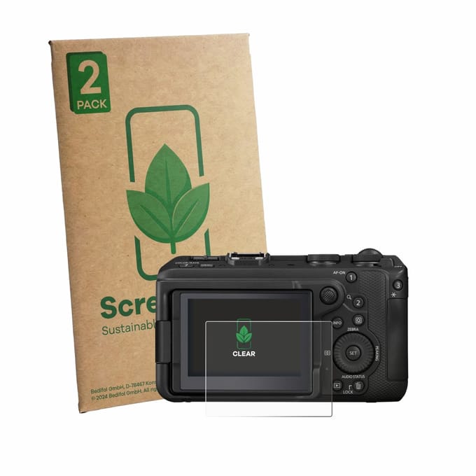 2 Stuks Screenprotector voor Canon EOS R6 V - Hoogwaardige Beschermfolie transparant