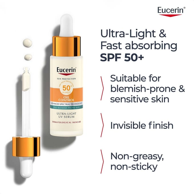 Eucerin Oil Control Ultra-Light Daily Serum SPF 50+ 30ml