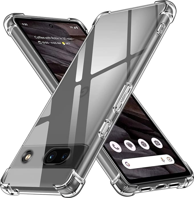 Hoesje voor Google Pixel 7a backcover Shockproof siliconen Transparant