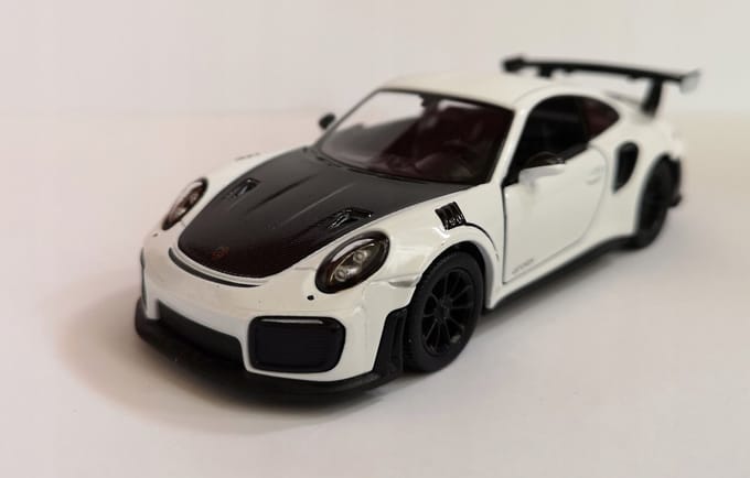 Kinsmart Porsche 911 GT2 RS Modelauto 1:36 - Wit