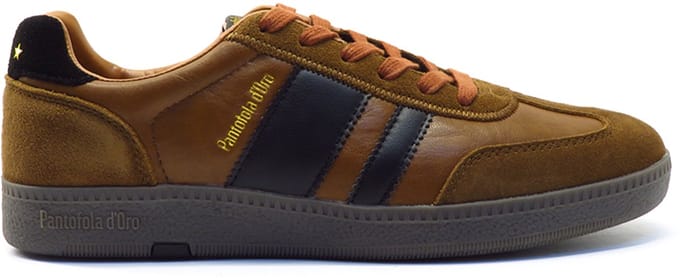 Pantofola d'Oro Cognac black veter laag Astra 2128 cognac/black Cognac