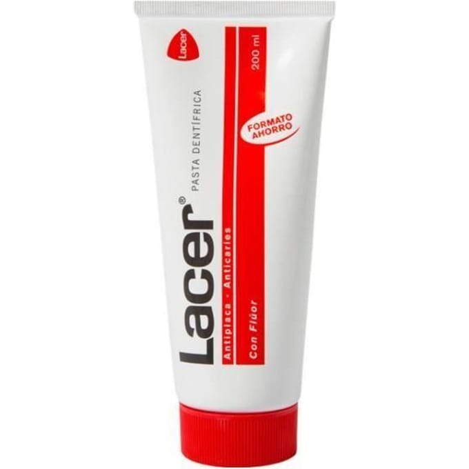 Dentifrice - Lacer - Pate Dentifrice - 200ml - Adulte - Mixte rouge