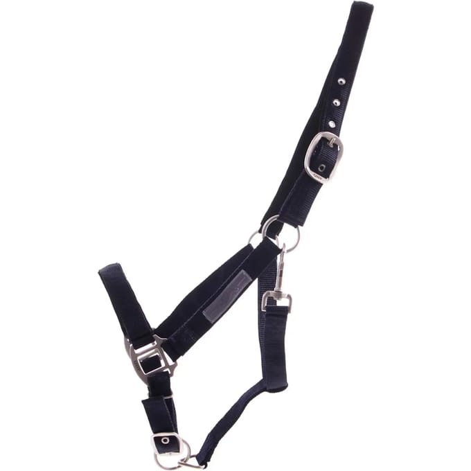 QHP Halster Gevoerd -  Zwart - Cob