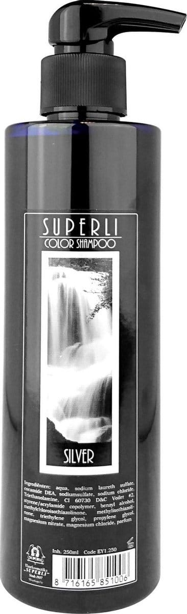 Superli - Color Shampoo - Silver - 250 ml
