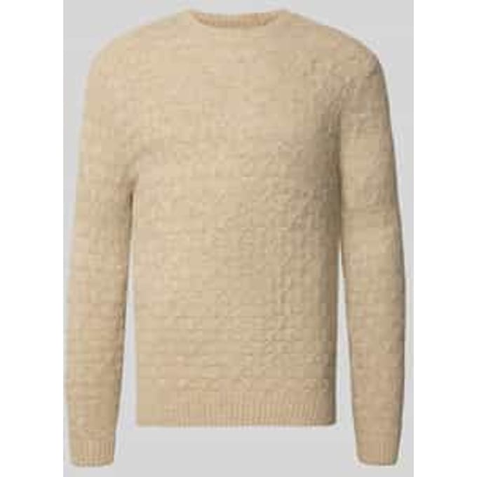 JACK&JONES - JPRBLASIMON STRUCTURE KNIT CREW NECK LN - Heren - Gebreide truien