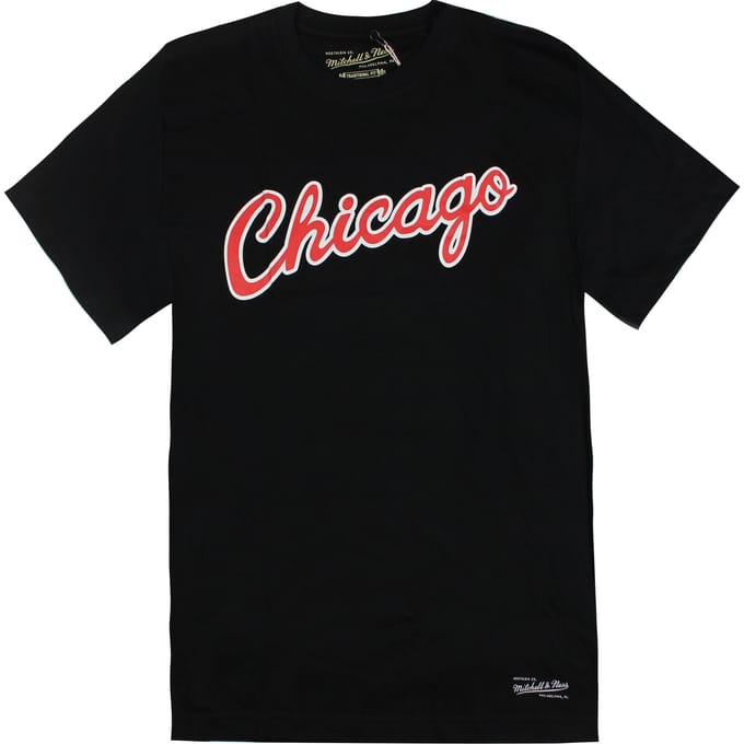 Mitchell & Ness Chicago Bulls Woordmerk Heren T-shirt
