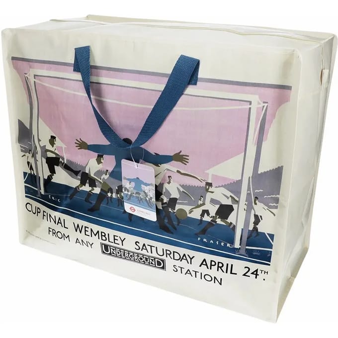 Jumbo storage bag - TfL Vintage Poster "Cup Final"